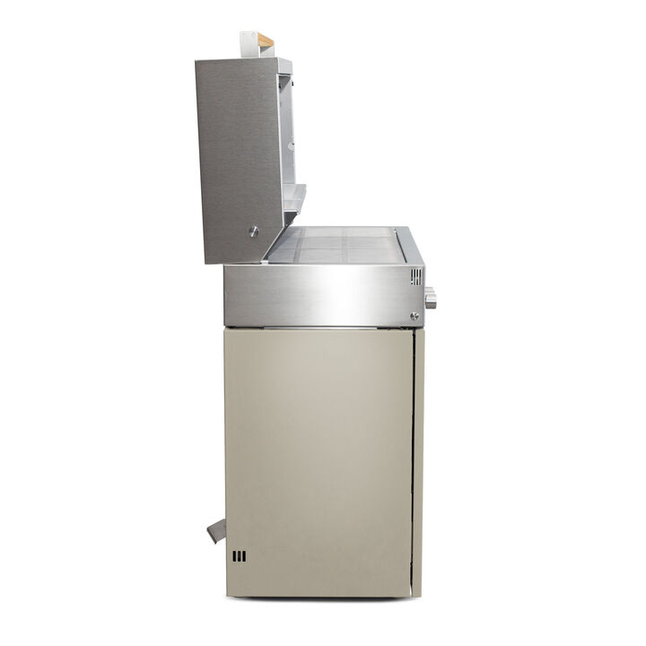 Flammkraft Model D, Natural gas grill, taupe, large 3