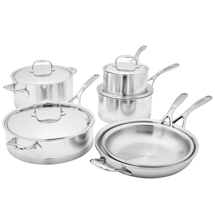Atlantis, 10-pc, 18/10 Stainless Steel, Stainless Steel Cookware Set, large 1