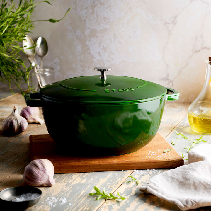 Cast Iron, 5 qt, French oven, basil, large 2