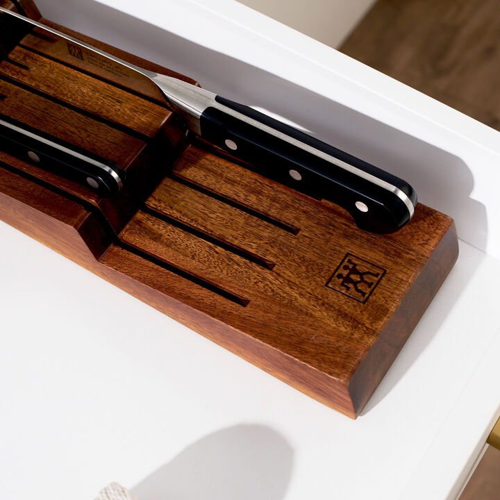 Storage, Beechwood, In-drawer Knife Organizer, large 3