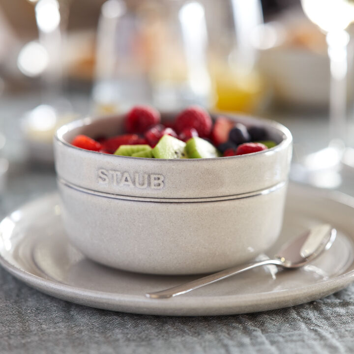 Dining Line, Skålset, 2-st/ 12 cm, Vit tryffel, Keramik, large 2