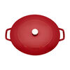 Cast Iron, 6.25 qt, Wide Oval Dutch Oven, cherry - Factory Second, small 4