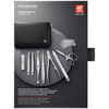 PREMIUM, Zip fastener case, 8 Piece, nappa leather, small 12