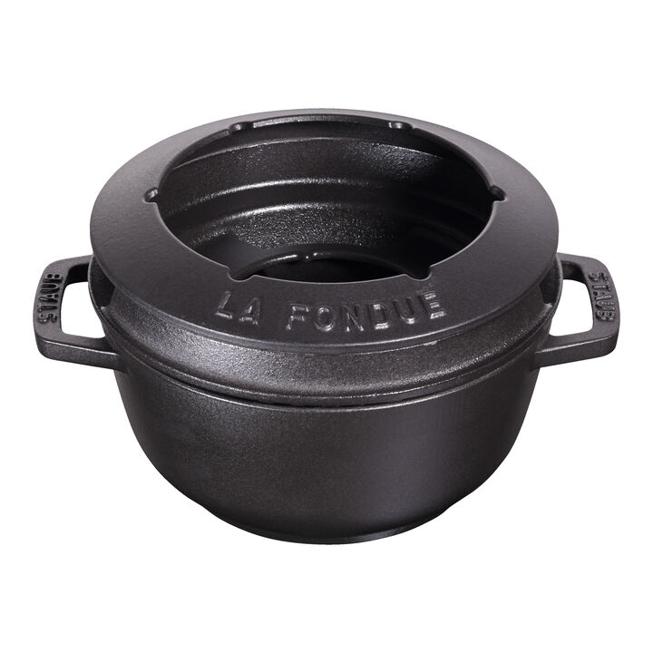 Specialities, 18 cm Cast iron Fondue Set black, large 3