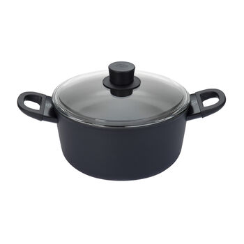 Derin Tencere Cam Kapaklı | Al&uuml;minyum | 24 cm,,large 2