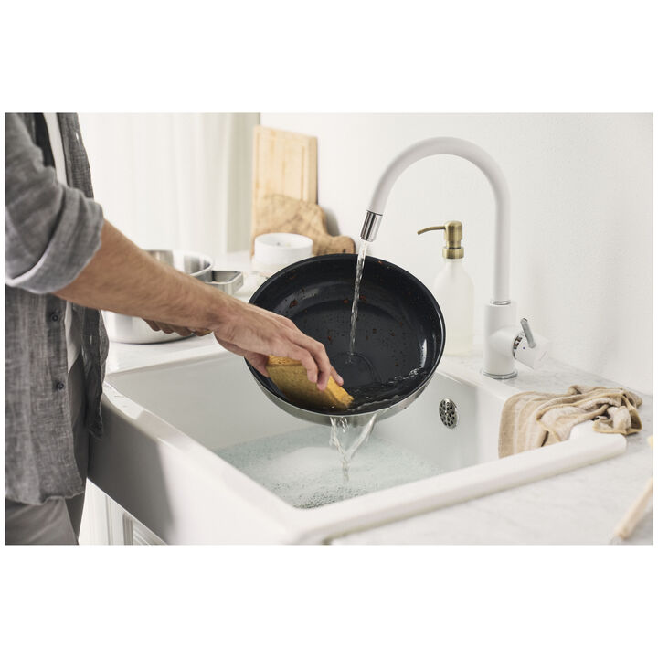 Pure, Stegepande, 28 cm, 18/10 rustfrit stål, Keramisk non-stick belægning, large 4