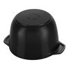 Cast Iron, 1.5 qt, Petite French Oven, black matte, small 10