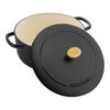 Bellamonte, Cocotte 20 cm, Rond(e), Noir mat, Fonte, small 3