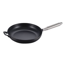 Bratpfanne Buster+Punch 28 cm, rund, Schwarz, Gusseisen