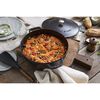 Braisers, 24 cm round Cast iron Saute pan Chistera black, small 8
