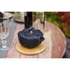 Ceramique, Cocotte 15 cm, ab&oacute;bora, Preto, Cer&acirc;mica, small 8