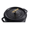 Cast Iron, 4 qt, Round, Dutch Oven Buster And Punch, Black Matte, small 7