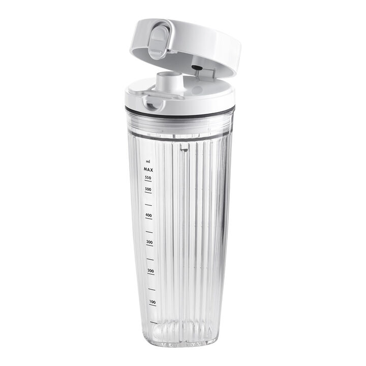 Enfinigy, Personal Blender Jar With Drinking Lid And Vacuum Lid - White, large 3