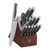 Graphite, 14-pcs, Knife block set, brown, small 1