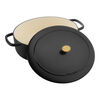 Bellamonte, Cocotte 37 cm, Ovale, Noir mat, Fonte, small 3