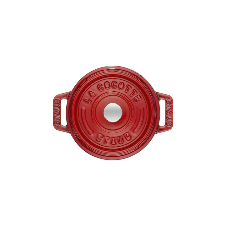 Cast Iron, 0.25 qt, Mini Round Dutch Oven, cherry, large 3