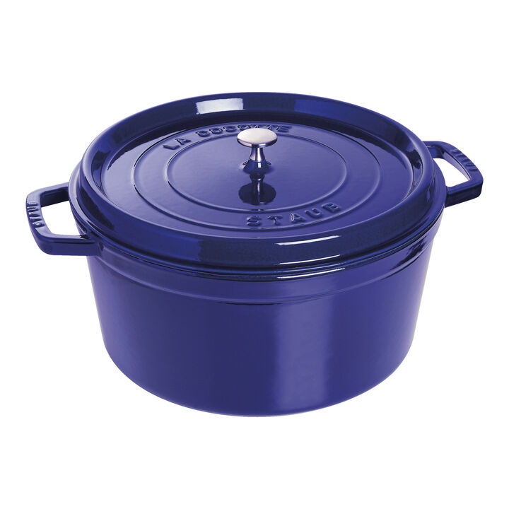 La Cocotte, 8.4 l cast iron round Cocotte, dark-blue, large 1