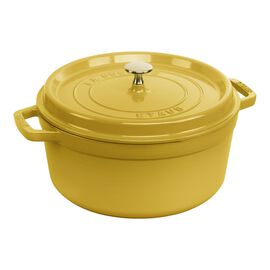 5.25 l cast iron round Cocotte, citron