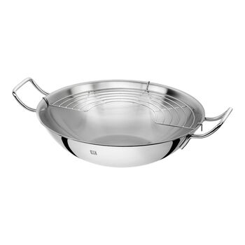 Wok Tava | 18/10 Paslanmaz &Ccedil;elik | Metalik Gri | 32 cm,,large 8