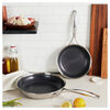 Peak, 2-pcs 18/10 Stainless Steel Frying pan set silver, small 2