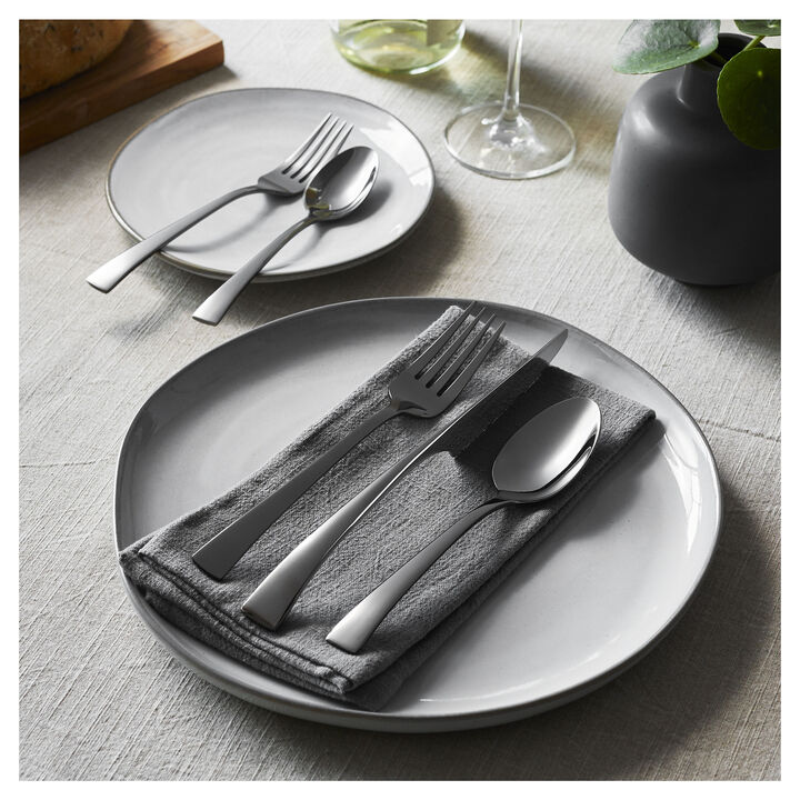 Bellasera (slate), 20-pc Slate Flatware Set, 18/10 Stainless Steel, Anthracite, large 3