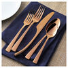 Bellasera (rose gold), 20-pc Rose Gold Flatware Set, 18/10 Stainless Steel, Rose, small 3