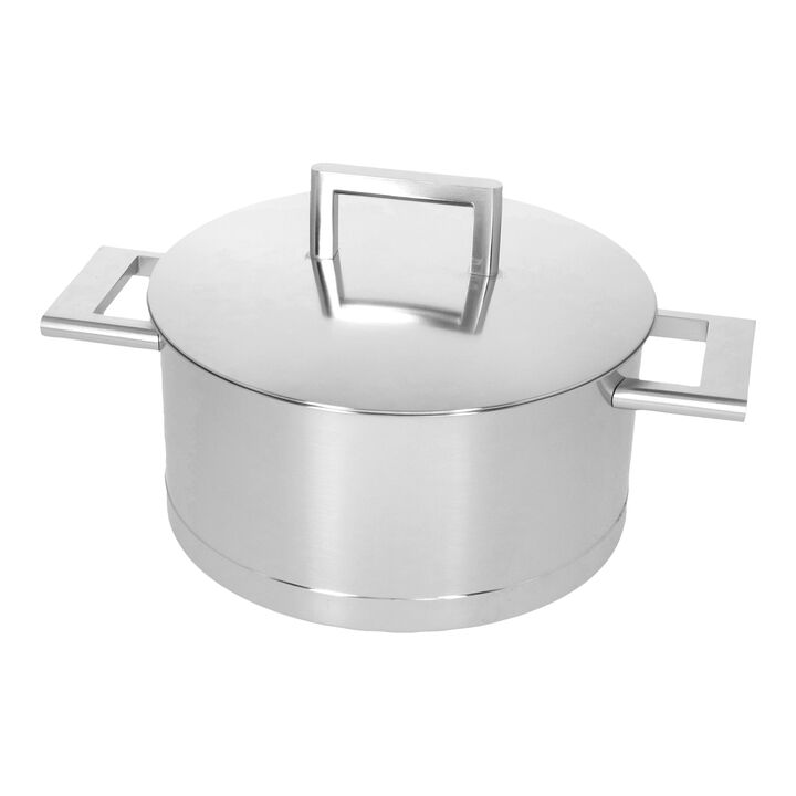 John Pawson 7, Casserole avec couvercle à double parois 20 cm / 3 l, large 2