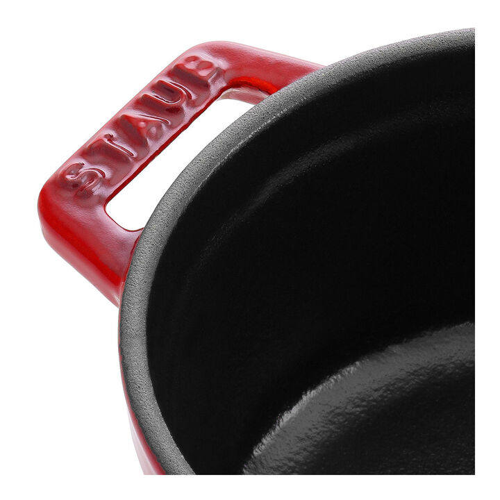 Cast Iron, 0.25 qt, Mini Round Dutch Oven, cherry, large 4