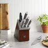 Modernist, 7-pcs, Knife block set, brown, small 2