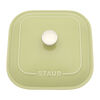 Stoneware, 4-pc, Macaron Mixed Baking Dish Set, light green, small 5