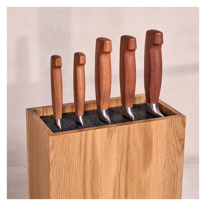 VIER STERNE, 6-delig, Messenblok, Bruin, large 4