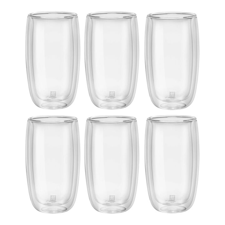 Sorrento, Dubbelwandige latemachiatto glazenset, 6-delig, large 1