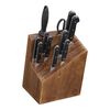 Pro, 12-pc, Knife block set, brown, small 1