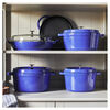 Cast Iron, 5 qt, Round, Tall Dutch Oven, Blueberry, small 6