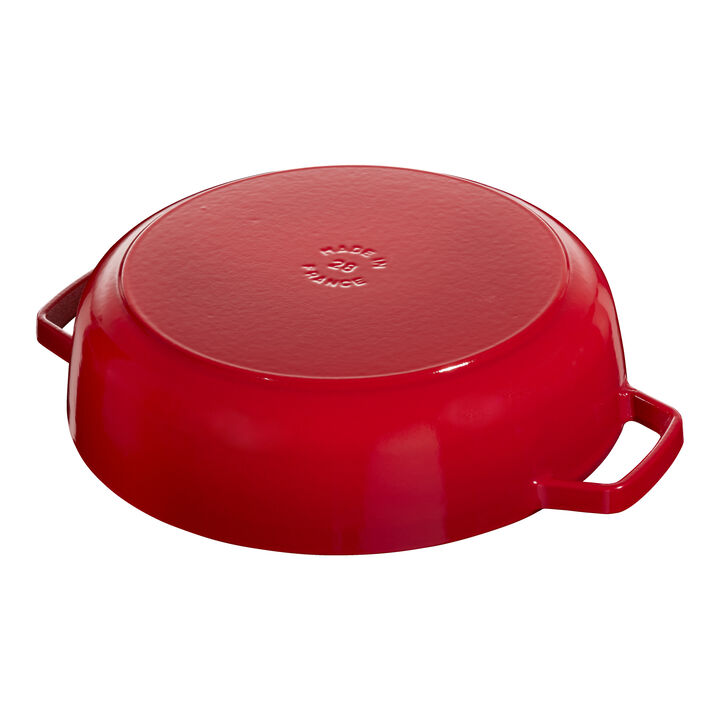 Cast Iron, 4 qt, Saute Pan Chistera, Cherry - Factory Second, large 3