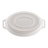 Stoneware, 2-pc, Oval Baking Dish Set, white, small 5