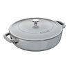 Braisers, Br&auml;ter mit Chistera Drop-Structure 28 cm, rund, Graphit-Grau, Gusseisen, small 1
