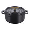 Cast Iron, 4 qt, Round, Dutch Oven Buster And Punch, Black Matte, small 5
