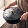 鋳物ホーロー鍋, ホースシグネチャーココット 26 cm, 鋳鉄, small 2