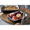 Stoneware, 2-pc, Rectangular Baking Dish Set, dark blue, small 4