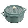 La Cocotte, 2.2 l cast iron round Cocotte, eucalyptus, small 1