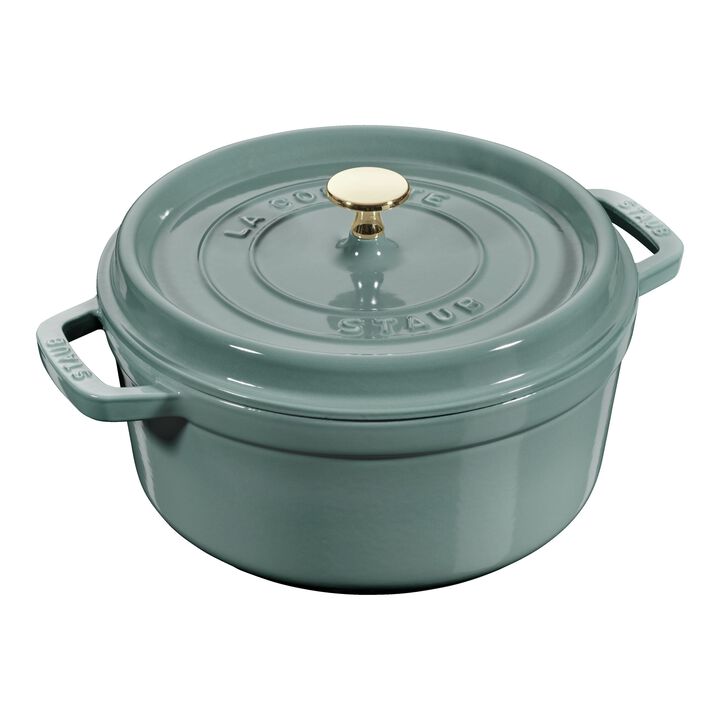 La Cocotte, Cocotte 24 cm, rund, Eukalyptus, Gusseisen, large 1