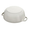 La Cocotte, 24 cm round Cast iron French oven snowflake white truffle, small 9