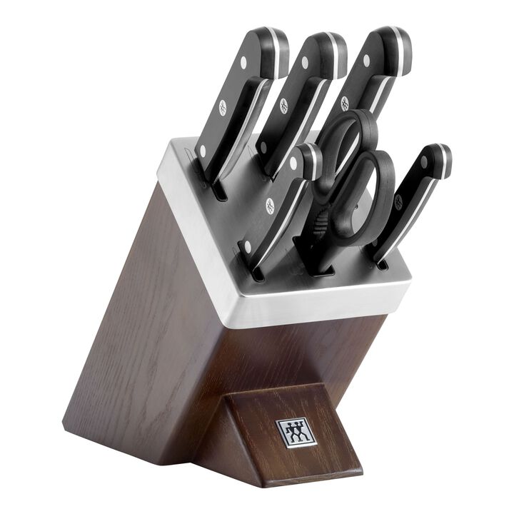 Gourmet, Bloco de facas com tecnologia KiS 7-peças, Marrom, large 1