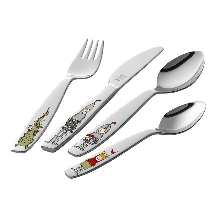 Ritter Eckbert, 4-pcs polished Children's cutlery set, large 1