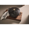 La Cocotte, 5 qt, Essential French Oven with Horse Lid, black matte, small 3