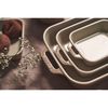 Ceramique, 3-pcs rectangular ceramic Ovenware set light pink, small 8