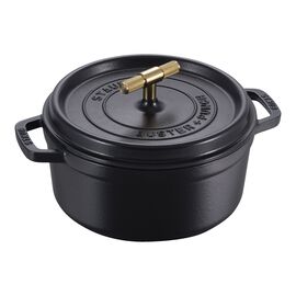 Cocotte Buster+Punch 24 cm, rund, Schwarz, Gusseisen