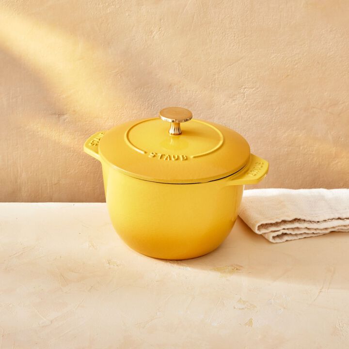La Cocotte, 1.75 l cast iron round Rice cocotte, citron, large 3