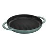 Cast Iron, 10-inch, Round, Double Handle Pure Grill, Eucalyptus, small 1